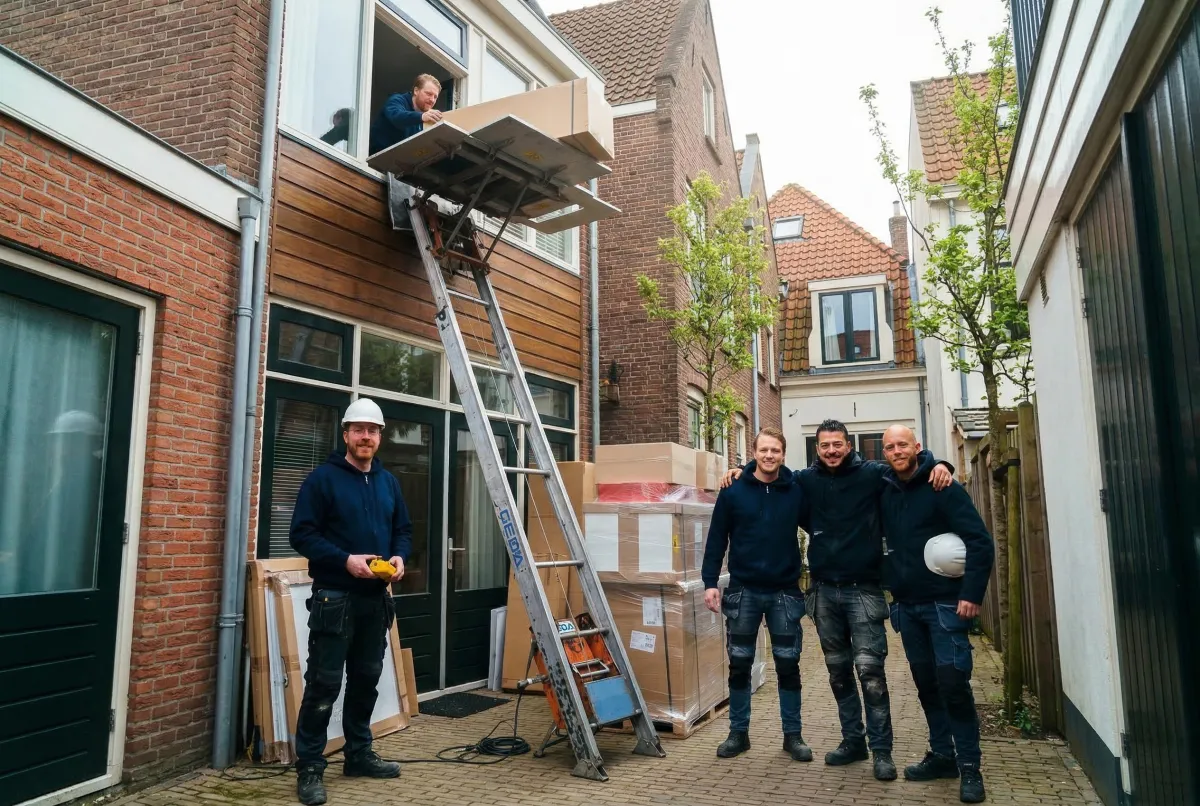 GEDA Opbouwlift team in actie